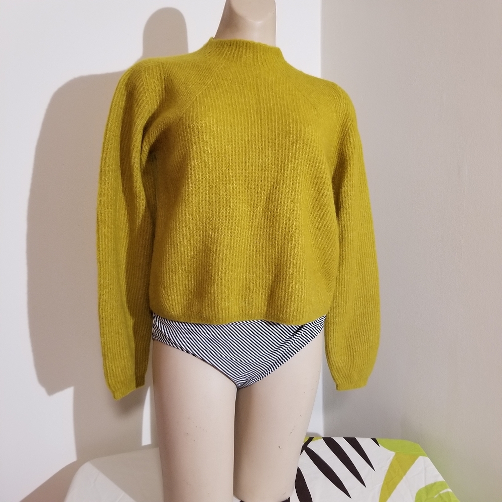 J. Crew cropped mock neck sweater